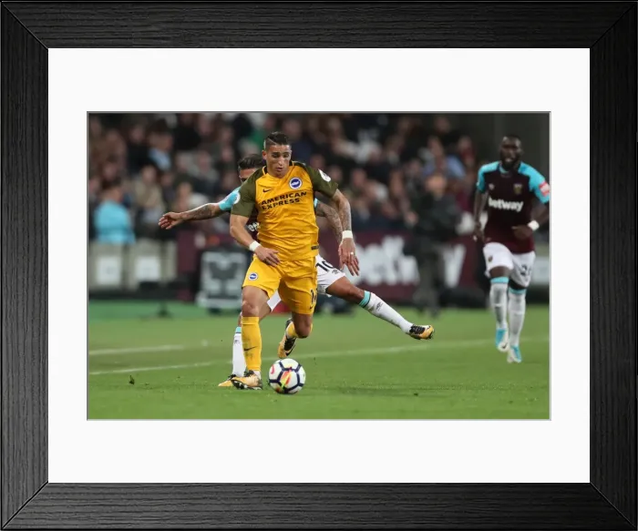 Framed Print : Premier League Showdown: West Ham United vs. Brighton and Hove Albion (20th October 2017, London Stadium) Framed Print : Premier League Showdown: West Ham United vs. Brighton and Hove Albion (20th October 2017, London Stadium)
