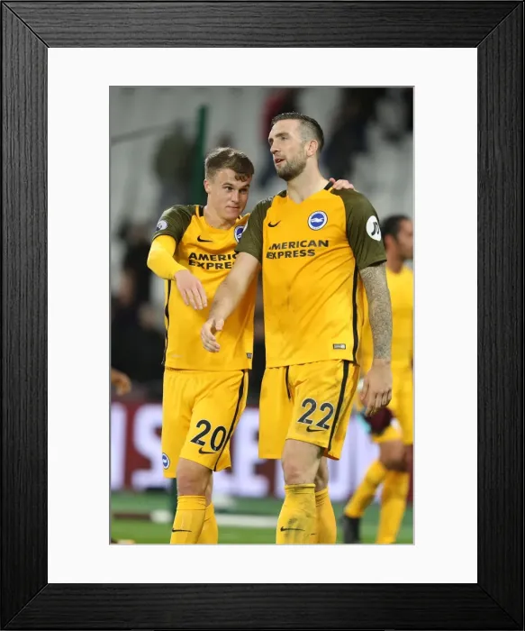 Framed Print : Premier League Showdown: West Ham United vs. Brighton and Hove Albion (20th October 2017, London Stadium)