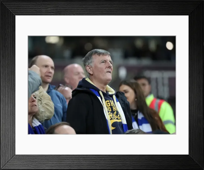 Framed Print : Brighton and Hove Albion vs. West Ham United: A Premier League Battle at London Stadium (20th October 2017) Framed Print : Brighton and Hove Albion vs. West Ham United: A Premier League Battle at London Stadium (20th October 2017)