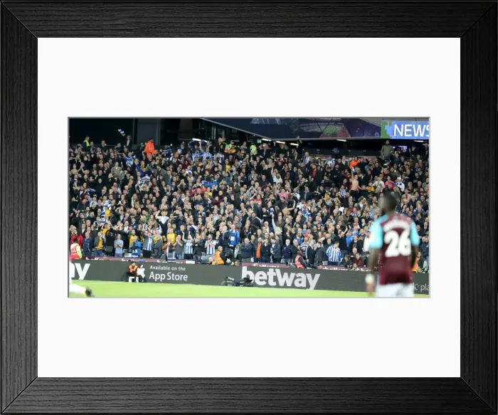 Framed Print : Brighton and Hove Albion Fans in Action: A Passionate Premier League Showdown against West Ham United (2017) Framed Print : Brighton and Hove Albion Fans in Action: A Passionate Premier League Showdown against West Ham United (2017)