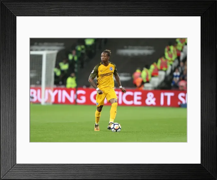 Framed Print : Brighton's Bong Faces Off Against West Ham in Premier League Clash (20OCT17) Framed Print : Brighton's Bong Faces Off Against West Ham in Premier League Clash (20OCT17)