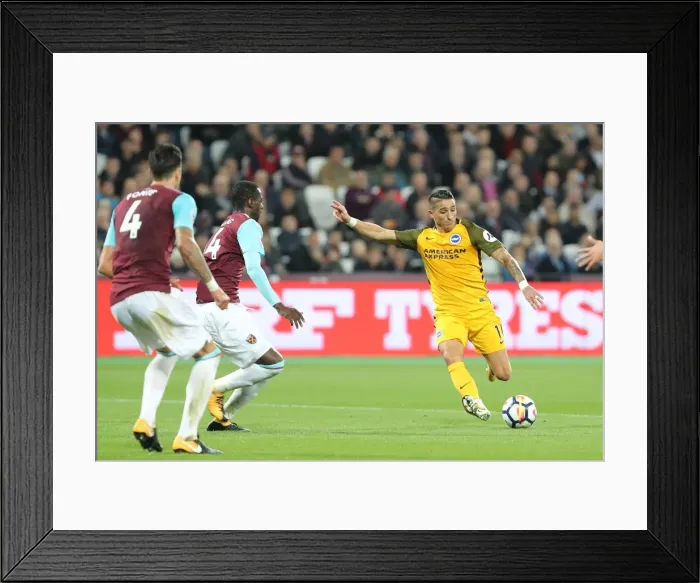 Framed Print : Anthony Knockaert Faces Off in Intense Battle: Brighton vs. West Ham United, Premier League 2017 Framed Print : Anthony Knockaert Faces Off in Intense Battle: Brighton vs. West Ham United, Premier League 2017