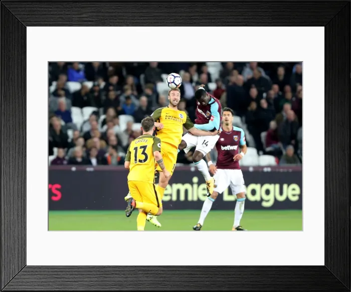 Framed Print : Clash at the London Stadium: Murray vs. Obiang Battle for Aerial Supremacy - West Ham United vs. Brighton and Hove Albion, Premier League 2017 Framed Print : Clash at the London Stadium: Murray vs. Obiang Battle for Aerial Supremacy - West Ham United vs. Brighton and Hove Albion, Premier League 2017