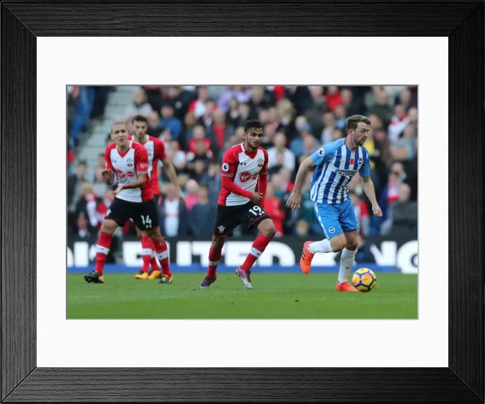 Framed Print : Premier League Showdown: Brighton & Hove Albion vs. Southampton (29OCT17) - American Express Community Stadium Framed Print : Premier League Showdown: Brighton & Hove Albion vs. Southampton (29OCT17) - American Express Community Stadium