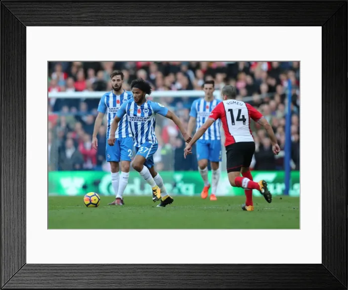 Framed Print : Brighton and Hove Albion vs. Southampton: A Premier League Showdown at American Express Community Stadium (29OCT17) Framed Print : Brighton and Hove Albion vs. Southampton: A Premier League Showdown at American Express Community Stadium (29OCT17)