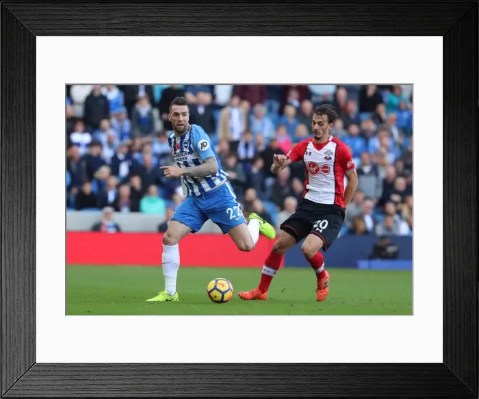 Framed Print : Premier League Showdown: Brighton & Hove Albion vs. Southampton (29OCT17) - American Express Community Stadium