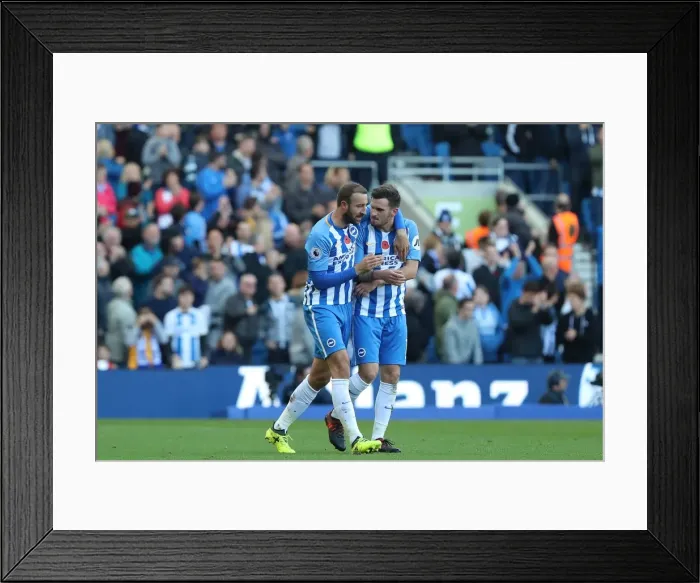 Framed Print : Brighton and Hove Albion vs. Southampton: A Premier League Showdown at American Express Community Stadium (29OCT17)