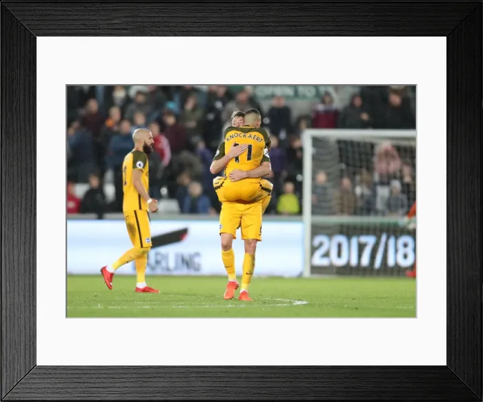Framed Print : November Showdown: Swansea City vs. Brighton and Hove Albion - Premier League Rivalry (4NOV17)