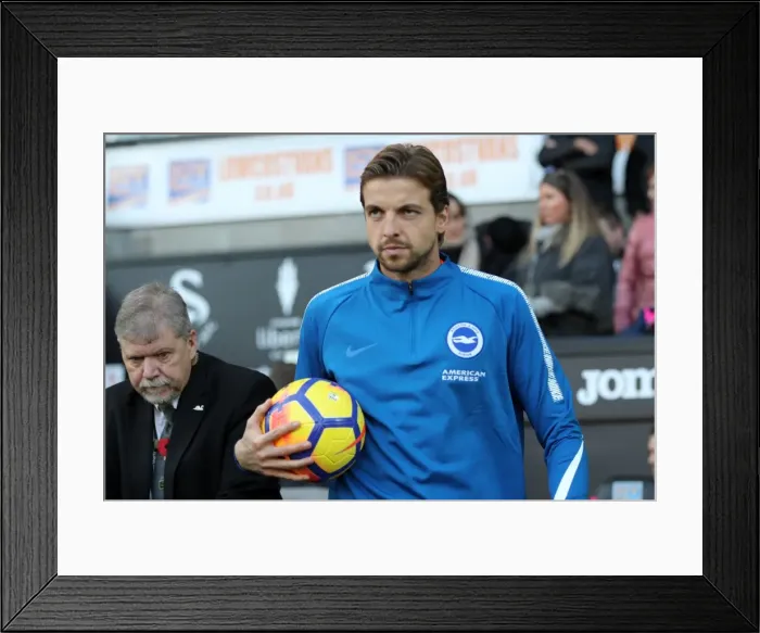 Framed Print : Premier League Showdown: Swansea City vs. Brighton and Hove Albion at Liberty Stadium (Nov. 4, 2017)