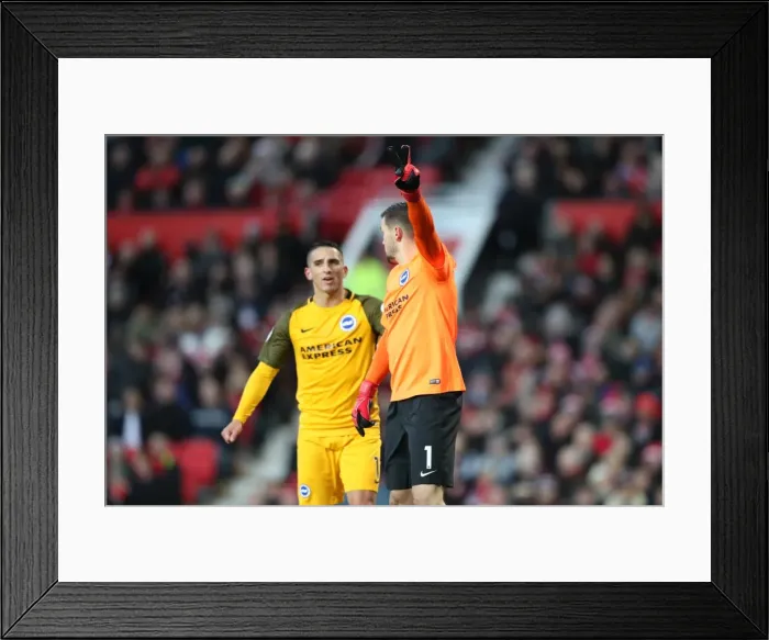 Framed Print : Manchester United vs. Brighton and Hove Albion: Premier League Showdown at Old Trafford (25NOV17)