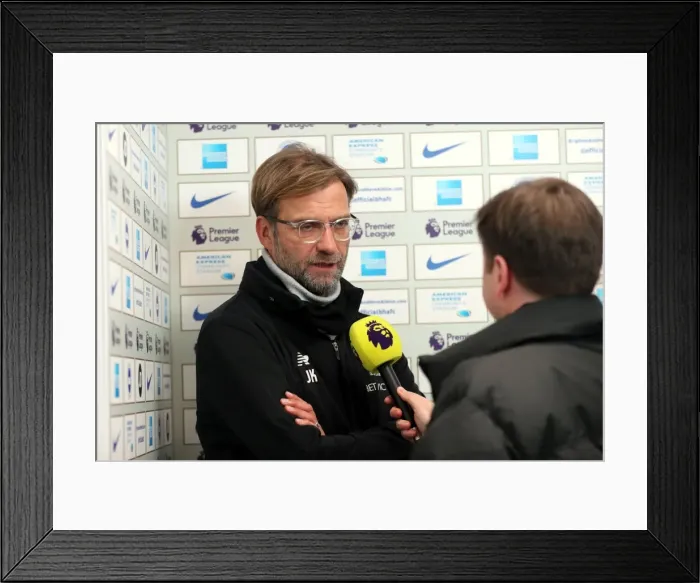 Framed Print : Brighton and Hove Albion vs Liverpool: Premier League Showdown at American Express Community Stadium (02DEC17)