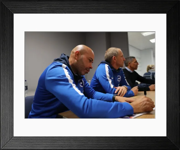 Framed Print : Young Seagulls Joyful Christmas Party at Amex Stadium, December 2017