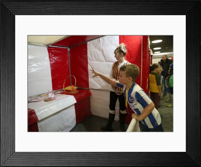 Framed Print : Young Seagulls Jolly Holiday: Christmas Party at Brighton & Hove Albion's Amex Stadium (Dec 2017) Framed Print : Young Seagulls Jolly Holiday: Christmas Party at Brighton & Hove Albion's Amex Stadium (Dec 2017)