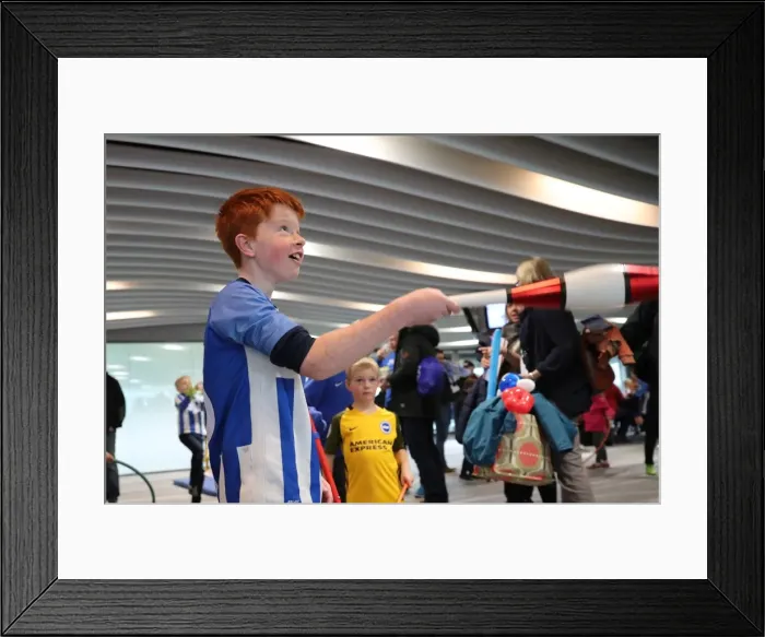 Framed Print : Young Seagulls Holiday Celebration at Amex Stadium, December 2017 Framed Print : Young Seagulls Holiday Celebration at Amex Stadium, December 2017
