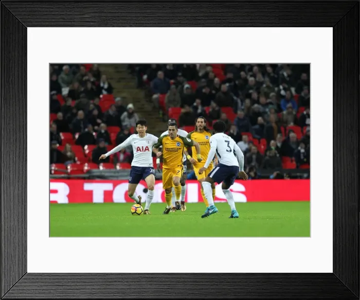 Framed Print : Intense Premier League Showdown: Tottenham Hotspur vs. Brighton and Hove Albion at Wembley Stadium (13DEC17) Framed Print : Intense Premier League Showdown: Tottenham Hotspur vs. Brighton and Hove Albion at Wembley Stadium (13DEC17)
