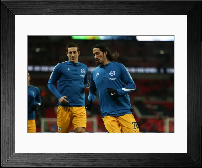 Framed Print : Decisive Moment at Wembley: Brighton and Hove Albion Stun Tottenham Hotspur in Premier League Thriller