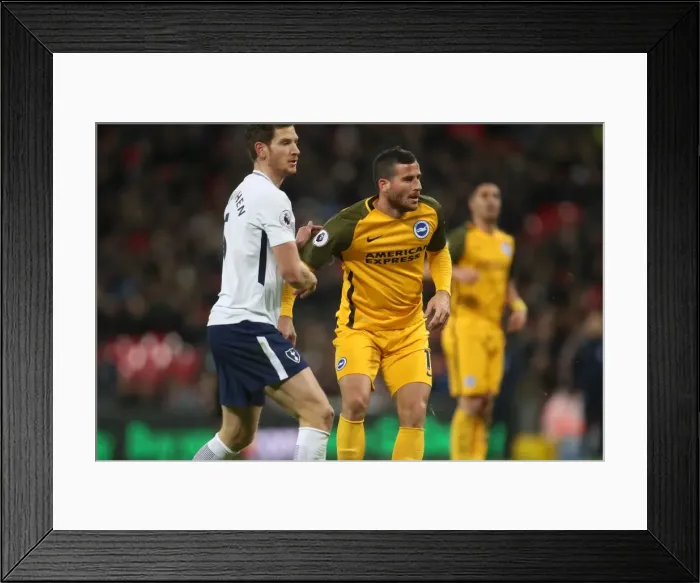Framed Print : Premier League Showdown: Tottenham Hotspur vs. Brighton and Hove Albion at Wembley Stadium (13DEC17)