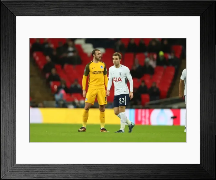 Framed Print : Intense Premier League Showdown: Tottenham Hotspur vs. Brighton and Hove Albion at Wembley Stadium (13DEC17) Framed Print : Intense Premier League Showdown: Tottenham Hotspur vs. Brighton and Hove Albion at Wembley Stadium (13DEC17)