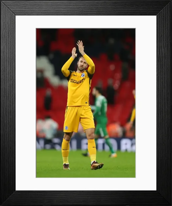 Framed Print : Battle at Wembley: Tottenham Hotspur vs. Brighton and Hove Albion in the Premier League (13DEC17)