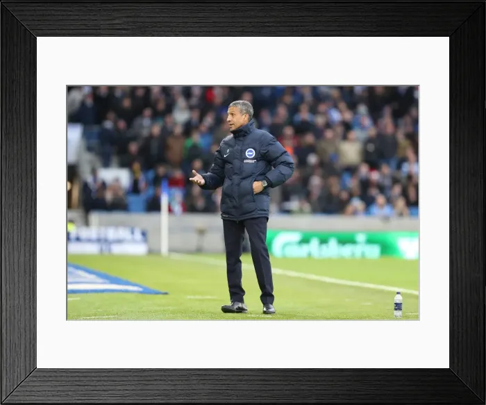 Framed Print : Chris Hughton Leads Brighton and Hove Albion Against Burnley, 16DEC17 (Premier League) Framed Print : Chris Hughton Leads Brighton and Hove Albion Against Burnley, 16DEC17 (Premier League)