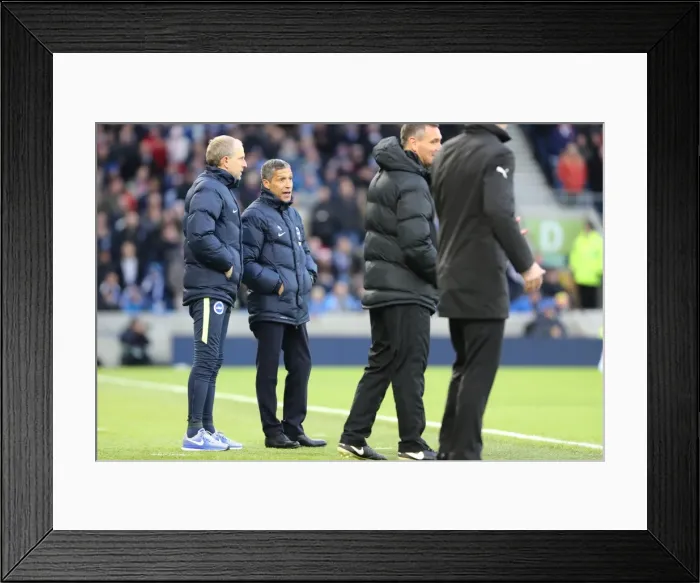 Framed Print : Chris Hughton and Paul Trollope Lead Brighton and Hove Albion Against Burnley (16DEC17) Framed Print : Chris Hughton and Paul Trollope Lead Brighton and Hove Albion Against Burnley (16DEC17)