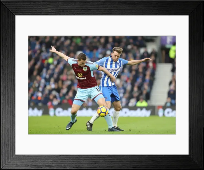 Framed Print : Intense Face-off: Chris Wood vs. Dale Stephens, Brighton & Hove Albion vs. Burnley (16DEC17) Framed Print : Intense Face-off: Chris Wood vs. Dale Stephens, Brighton & Hove Albion vs. Burnley (16DEC17)
