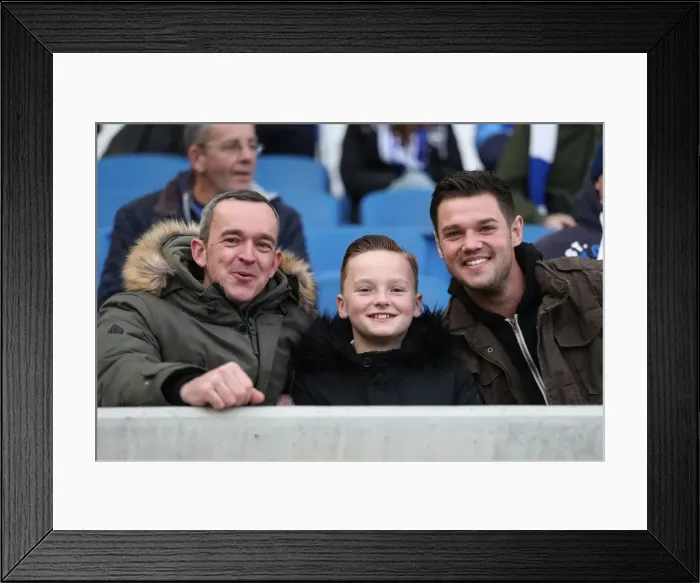 Framed Print : Fan Fervor: Brighton and Hove Albion vs Burnley at the American Express Community Stadium (16DEC17) Framed Print : Fan Fervor: Brighton and Hove Albion vs Burnley at the American Express Community Stadium (16DEC17)