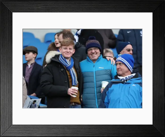 Framed Print : Brighton and Burnley Fans Clash in Intense Premier League Rivalry (16DEC17) Framed Print : Brighton and Burnley Fans Clash in Intense Premier League Rivalry (16DEC17)