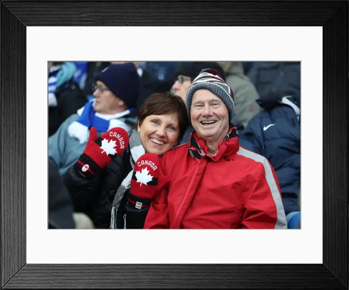 Framed Print : Brighton and Burnley Fans Clash in Intense Premier League Rivalry (16DEC17)