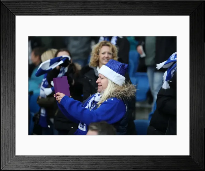 Framed Print : Brighton and Burnley Fans Clash in Intense Premier League Rivalry (16DEC17) Framed Print : Brighton and Burnley Fans Clash in Intense Premier League Rivalry (16DEC17)