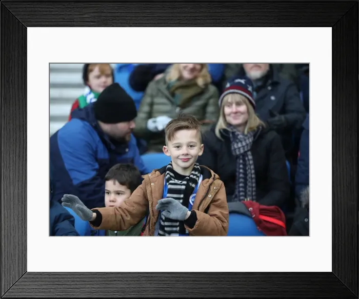 Framed Print : Brighton and Burnley Fans Clash in Intense Premier League Rivalry (16DEC17) Framed Print : Brighton and Burnley Fans Clash in Intense Premier League Rivalry (16DEC17)