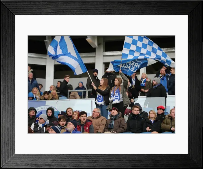 Framed Print : Passionate Fans at the American Express Community Stadium: Brighton and Hove Albion vs Burnley (16DEC17) Framed Print : Passionate Fans at the American Express Community Stadium: Brighton and Hove Albion vs Burnley (16DEC17)