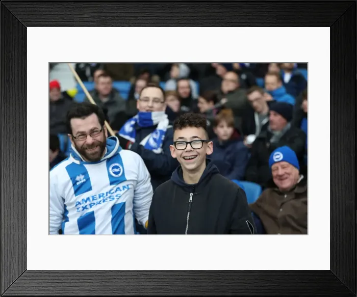 Framed Print : Brighton and Burnley Fans Clash in Intense Premier League Rivalry (16DEC17) Framed Print : Brighton and Burnley Fans Clash in Intense Premier League Rivalry (16DEC17)