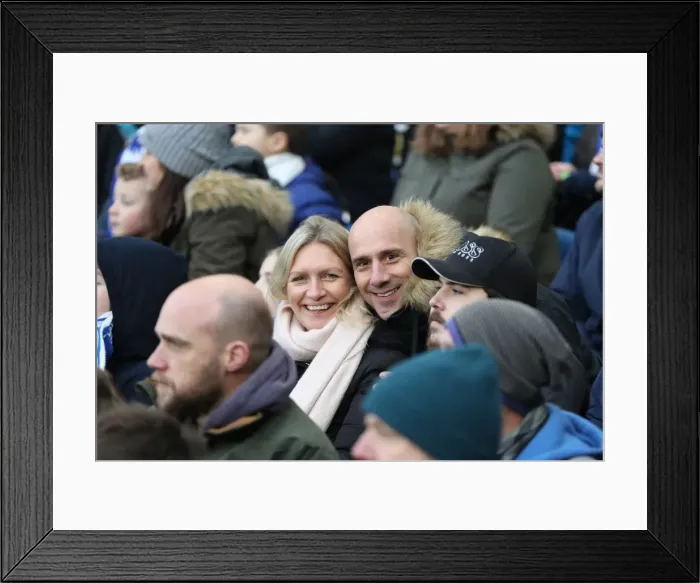 Framed Print : Brighton and Burnley Fans Clash in Intense Premier League Rivalry at American Express Community Stadium (16DEC17) Framed Print : Brighton and Burnley Fans Clash in Intense Premier League Rivalry at American Express Community Stadium (16DEC17)