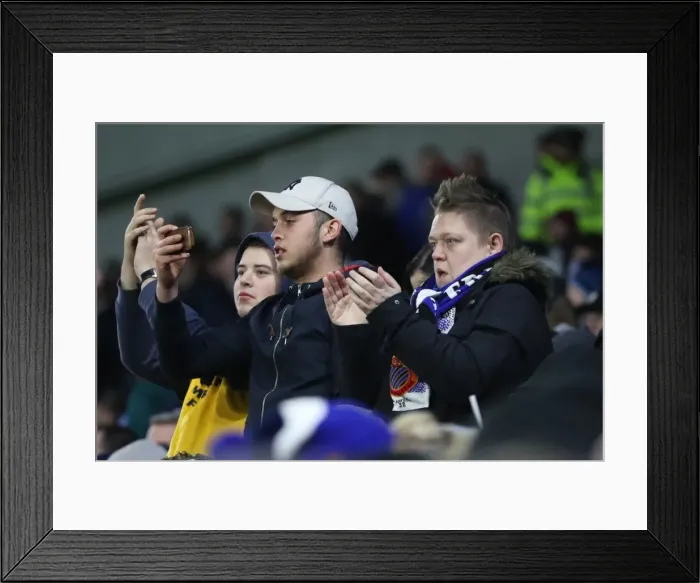 Framed Print : Brighton vs. Burnley: Fan Clash in Premier League Match at American Express Community Stadium (16DEC17) Framed Print : Brighton vs. Burnley: Fan Clash in Premier League Match at American Express Community Stadium (16DEC17)