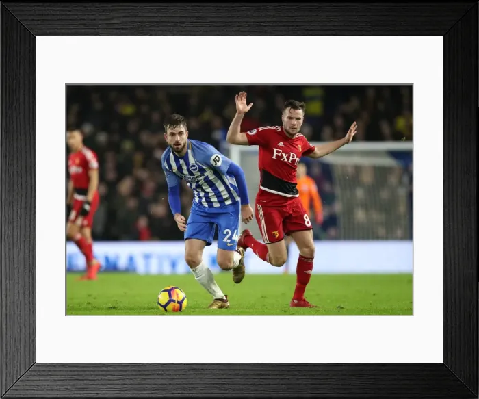 Framed Print : Premier League Showdown: Brighton & Hove Albion vs. Watford at American Express Community Stadium (23DEC17) Framed Print : Premier League Showdown: Brighton & Hove Albion vs. Watford at American Express Community Stadium (23DEC17)