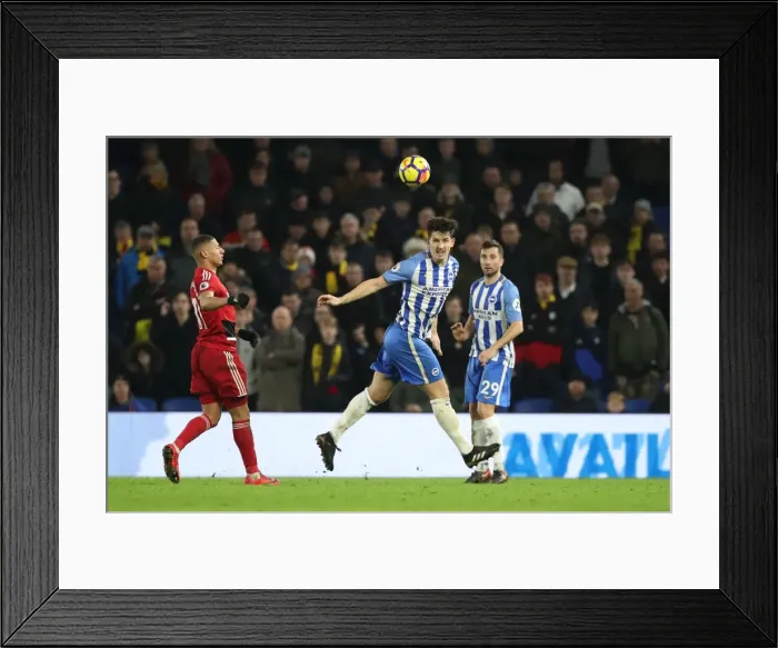 Framed Print : Premier League Showdown: Brighton & Hove Albion vs. Watford at American Express Community Stadium (23DEC17)