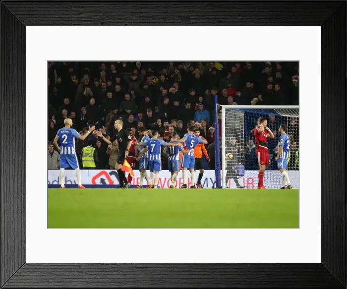 Framed Print : Premier League Showdown: Brighton & Hove Albion vs. Watford at American Express Community Stadium (23DEC17) Framed Print : Premier League Showdown: Brighton & Hove Albion vs. Watford at American Express Community Stadium (23DEC17)