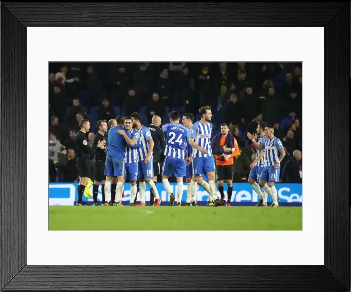 Framed Print : Premier League Showdown: Brighton & Hove Albion vs. Watford at American Express Community Stadium (23DEC17) Framed Print : Premier League Showdown: Brighton & Hove Albion vs. Watford at American Express Community Stadium (23DEC17)