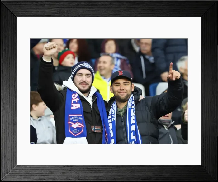 Framed Print : Brighton and Hove Albion vs. Watford: A Sea of Passionate Fans (23DEC17) Framed Print : Brighton and Hove Albion vs. Watford: A Sea of Passionate Fans (23DEC17)