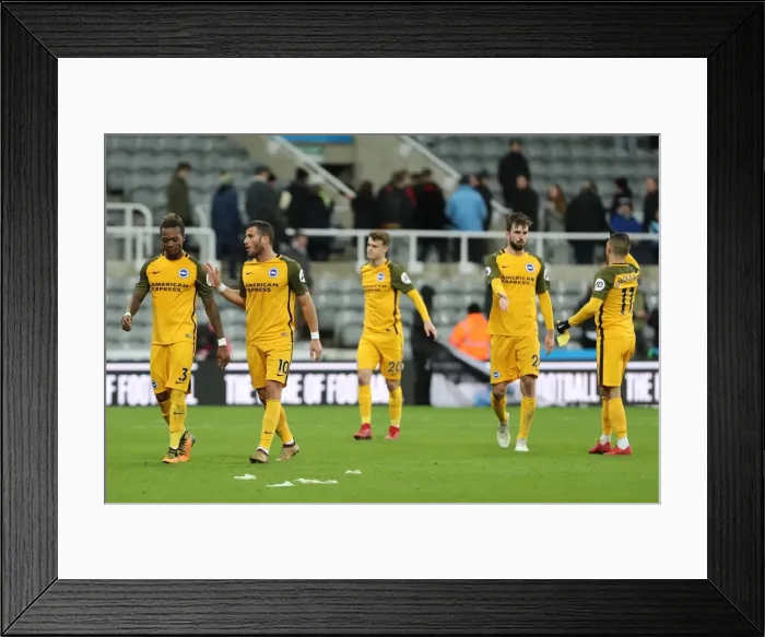 Framed Print : Brighton and Hove Albion Players Exit St James Park After 30DEC17 Newcastle United Premier League Match Framed Print : Brighton and Hove Albion Players Exit St James Park After 30DEC17 Newcastle United Premier League Match