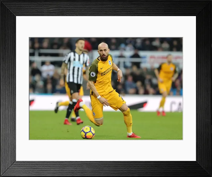 Framed Print : Bruno's Defensive Battle: Newcastle United vs. Brighton and Hove Albion (30DEC17) Framed Print : Bruno's Defensive Battle: Newcastle United vs. Brighton and Hove Albion (30DEC17)
