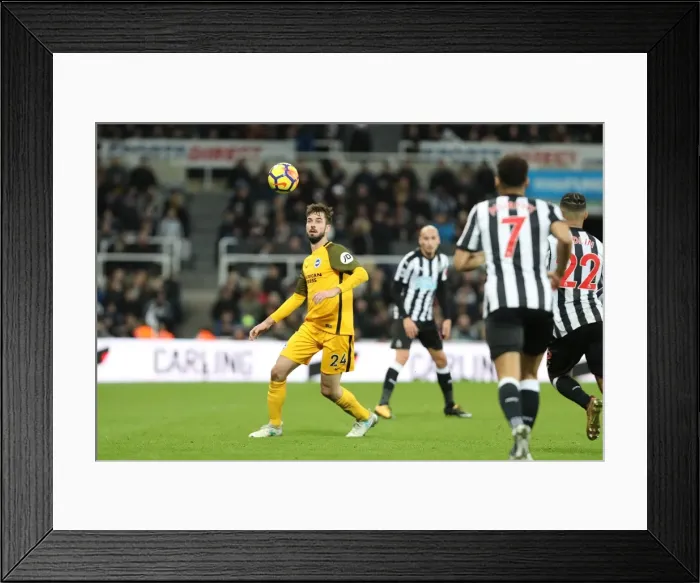 Framed Print : Decisive Moment: Davy Propper's Intense Midfield Battle vs. Newcastle United (30DEC17)