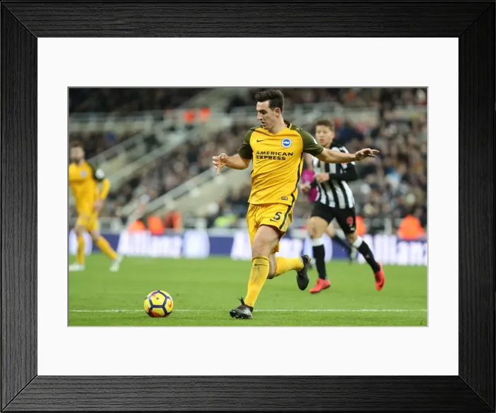 Framed Print : Decisive Dunk: Newcastle vs. Brighton, Premier League (30DEC17) - Lewis Dunk's Game-Changing Performance