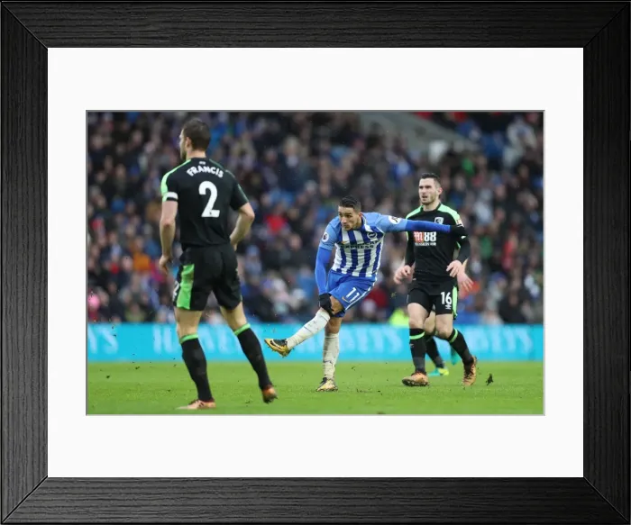 Framed Print : Brighton and Hove Albion vs. Bournemouth: A Premier League Battle at American Express Community Stadium (01.01.18) Framed Print : Brighton and Hove Albion vs. Bournemouth: A Premier League Battle at American Express Community Stadium (01.01.18)
