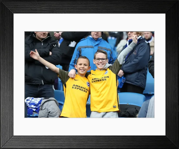 Framed Print : Premier League Showdown: Brighton & Hove Albion vs Bournemouth (01JAN18) - American Express Community Stadium Framed Print : Premier League Showdown: Brighton & Hove Albion vs Bournemouth (01JAN18) - American Express Community Stadium