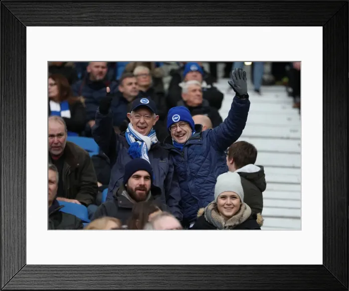 Framed Print : Intense Premier League Showdown: Brighton & Hove Albion vs. Bournemouth (01JAN18)