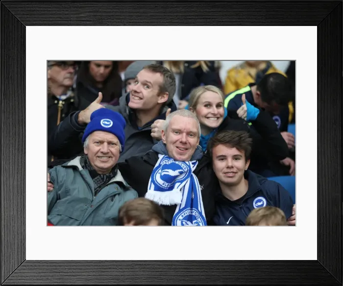 Framed Print : Premier League Showdown: Brighton & Hove Albion vs. Bournemouth (01JAN18) - American Express Community Stadium Framed Print : Premier League Showdown: Brighton & Hove Albion vs. Bournemouth (01JAN18) - American Express Community Stadium
