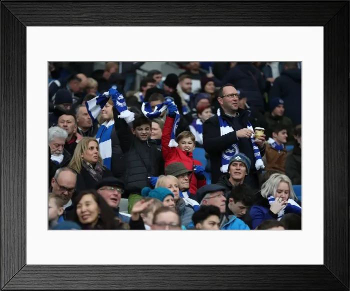 Framed Print : Premier League Showdown: Brighton & Hove Albion vs Bournemouth (01JAN18) - American Express Community Stadium Framed Print : Premier League Showdown: Brighton & Hove Albion vs Bournemouth (01JAN18) - American Express Community Stadium