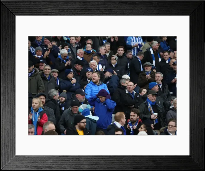 Framed Print : Brighton and Hove Albion vs. Bournemouth: A Premier League Battle at American Express Community Stadium (01JAN18) Framed Print : Brighton and Hove Albion vs. Bournemouth: A Premier League Battle at American Express Community Stadium (01JAN18)